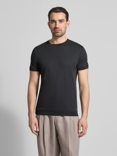 RAGMAN t-shirt z okrągłym dekoltem Czarny 4