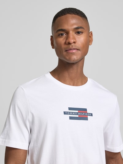 Tommy Hilfiger Regular Fit T-Shirt aus reiner Baumwolle Weiss 3