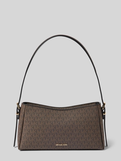 MICHAEL Michael Kors Handtasche mit Label-Applikation Modell 'MOORE' Mittelbraun 2