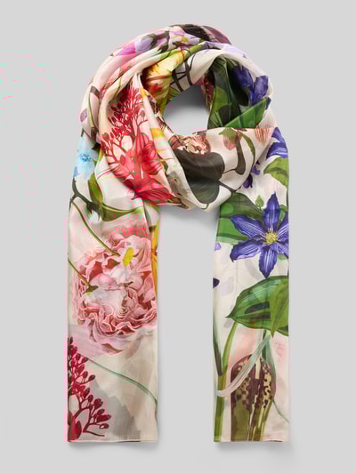 Fraas Seidenschal mit floralem Allover-Print Modell 'Botanik' Offwhite 1