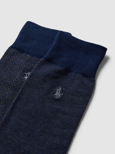 Polo Ralph Lauren Underwear Sokken met grafisch motief in een set van 2 paar Donkerblauw - 2