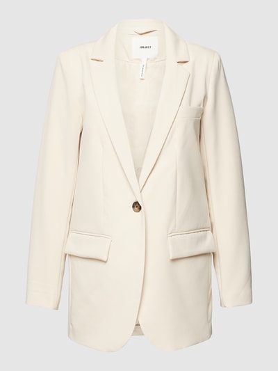 OBJECT Blazer met knoopsluiting, model 'Sigrid' Zand - 2