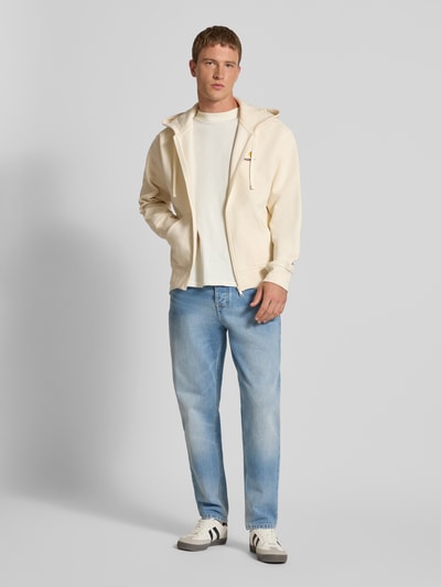 Carhartt Work In Progress Sweatjacke mit Känguru-Tasche Offwhite 1