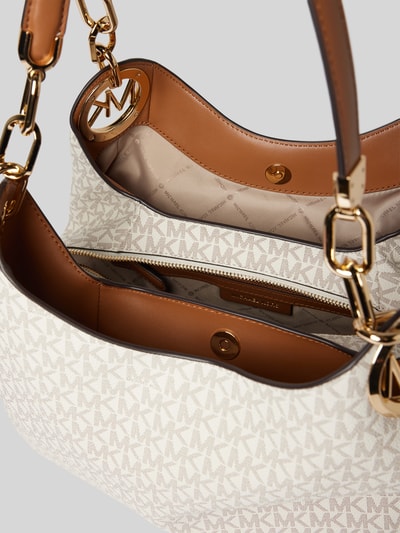 MICHAEL Michael Kors Handtasche mit Label-Applikation Modell 'LILLIE' Offwhite 5
