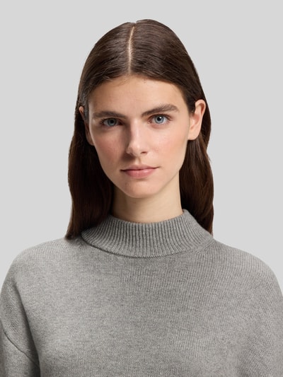 HUGO Loose Fit Pullover aus Woll-Mix Modell 'Sorellenio' Hellgrau 3