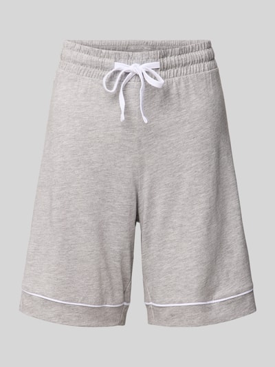 Christian Berg Woman Pyjama-Shorts mit elastischem Bund Silber Melange 1