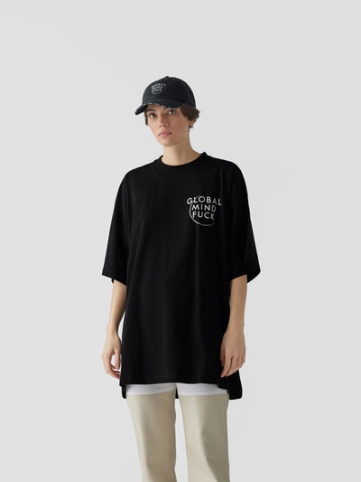 VETEMENTS T-Shirt mit Statement-Prints Black 7