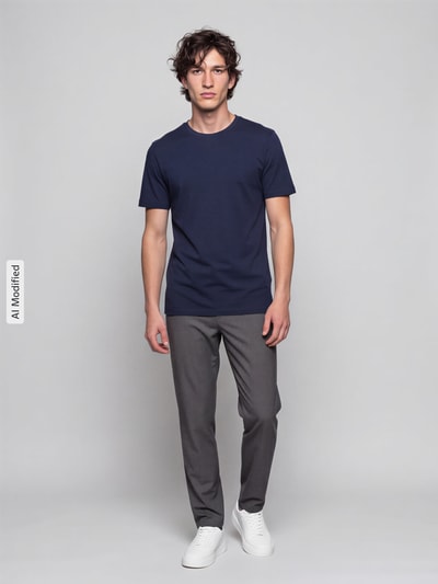 Christian Berg Men T-Shirt mit Rundhalsausschnitt Dunkelblau 1