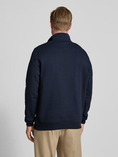 Les Deux Sweatshirt mit Troyer-Kragen Modell 'Norregaard' Marine 5