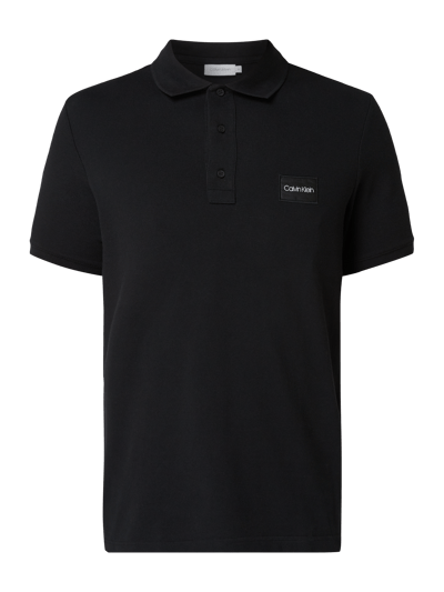 CK Calvin Klein Poloshirt mit Logo-Applikation  Black 2