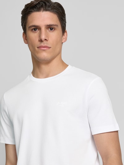 JOOP! Jeans T-Shirt mit Strukturmuster Modell 'Aslomar' Weiss 3