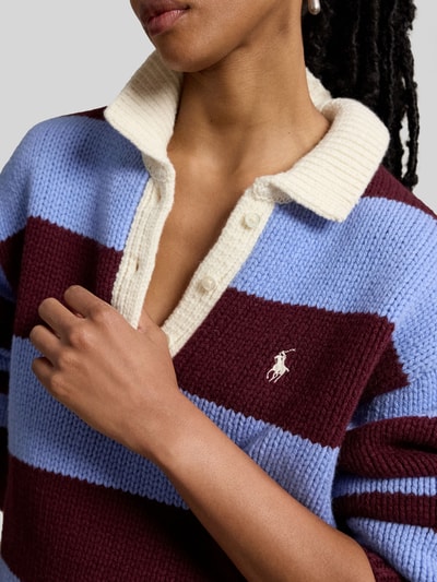 Polo Ralph Lauren pullover in relaxed fit van wolmix Lichtblauw - 3
