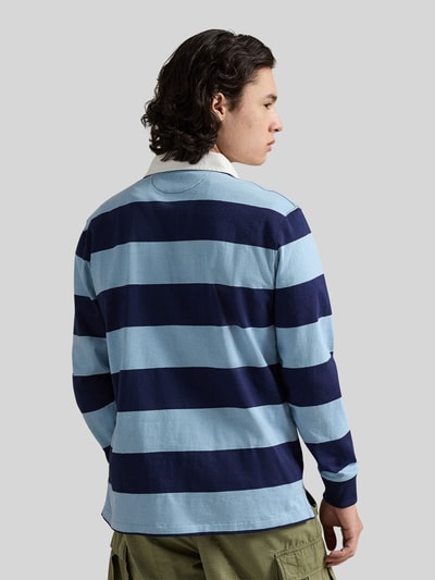 Polo Ralph Lauren Regular Fit Sweatshirt aus reiner Baumwolle Modell 'LS RUGBY M3' Bleu 5