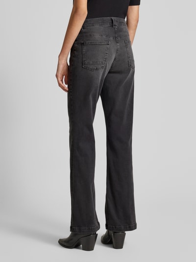 MAC Flared fit jeans van pure viscose met cargozakken Donkergrijs - 5