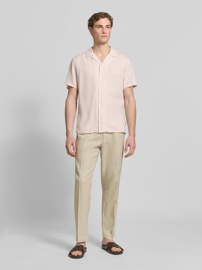 CK Calvin Klein Regular Fit Leinenhose aus Leinen-Baumwoll-Mix Beige 1