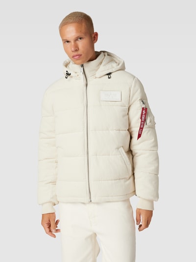 Alpha Industries Steppjacke mit Label-Details Offwhite 4