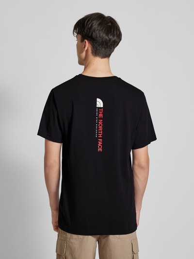 The North Face T-Shirt mit Label-Print Black 5