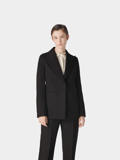 Joseph Blazer mit glänzendem Kragen Schwarz 4