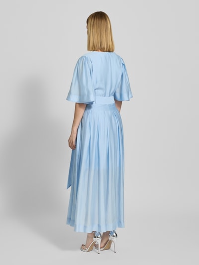 Copenhagen Muse Długa sukienka z mieszanki lyocellu model ‘Molly’ Jasnoniebieski 5