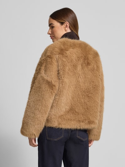 Rich & Royal Kunstfell Jacke mit Kunstfellbesatz Sand 5