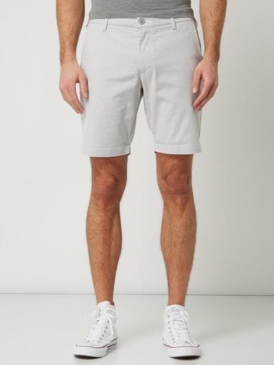 DOCKERS Shorts mit Streifenmuster  Hellgrau 4