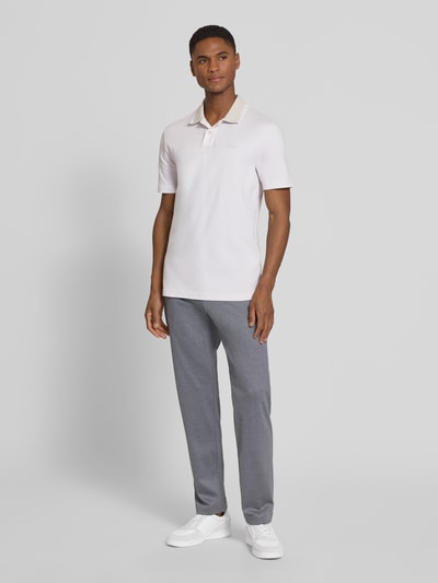 BOSS Orange Relaxed Fit Poloshirt aus reiner Baumwolle Modell 'PEOXFORDNEW' Sand 1
