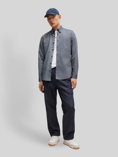 BOSS Orange Regular fit vrijetijdsoverhemd van Oxford-katoen, model 'RICKERT' Marineblauw - 1