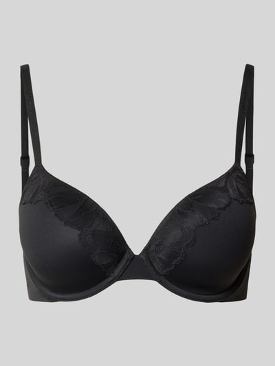 Calvin Klein Underwear Regular Fit BH mit Spitzenbesatz Modell 'Cove' Black 1