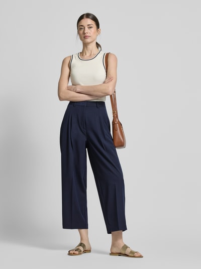 Smith and Soul Straight Leg Stoffhose mit Bundfalten Marine 1