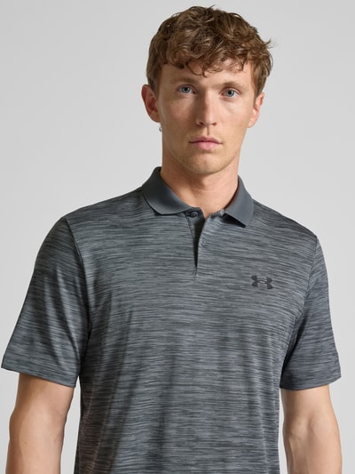 Under Armour Regular Fit Poloshirt mit Logo und Knopfleiste Mittelgrau 3