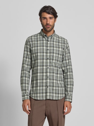 Matinique Slim fit vrijetijdsoverhemd met button-downkraag, model 'trostol' Groen - 4