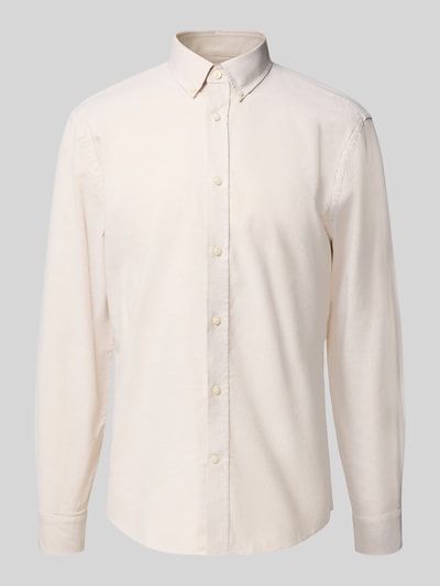 Tiger Of Sweden Regular Fit Business-Hemd mit Knopfleiste Modell 'Spenser' Ecru 2