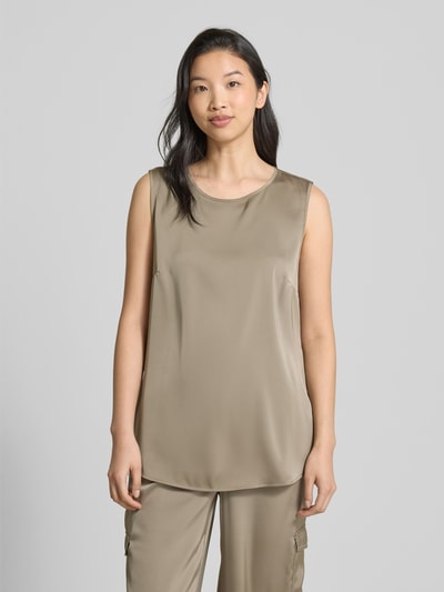 Betty Barclay Regular fit blousetop met ronde hals Olijfgroen - 4