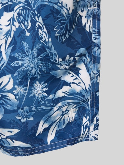 Polo Ralph Lauren Relaxed Fit Badeshorts mit Tunnelzug Modell 'PALM ISLAND' Royal 2
