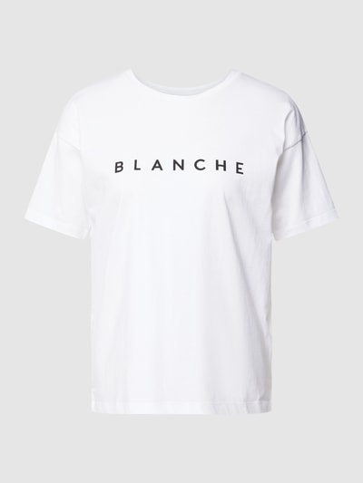 Blanche T-shirt z okrągłym dekoltem model ‘MAIN’ Biały 2