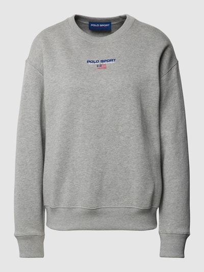 Polo Sport Sweatshirt met kapmouwen Lichtgrijs - 2