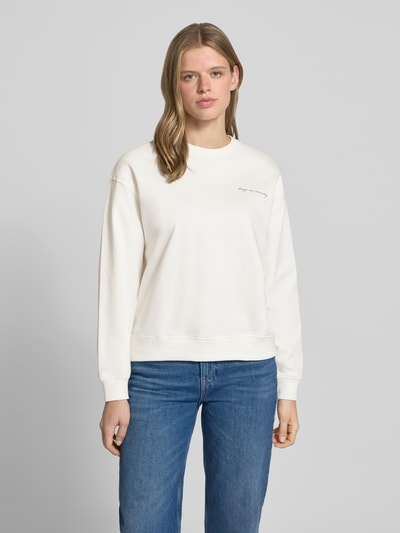 Marc O'Polo DENIM Oversized Sweatshirt mit Rückenprint Offwhite 4