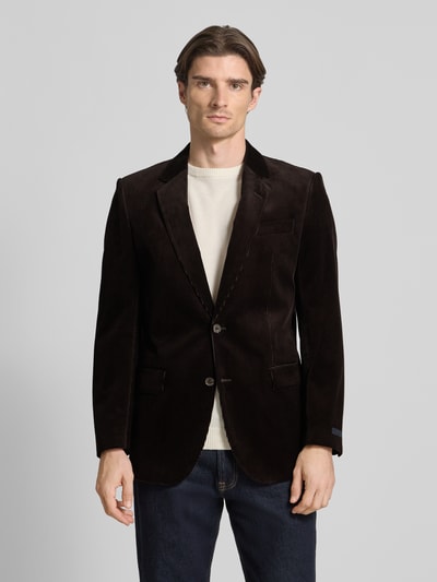 BOSS Regular Fit Sakko aus reiner Baumwolle - BECKHAM x BOSS Dunkelbraun 4