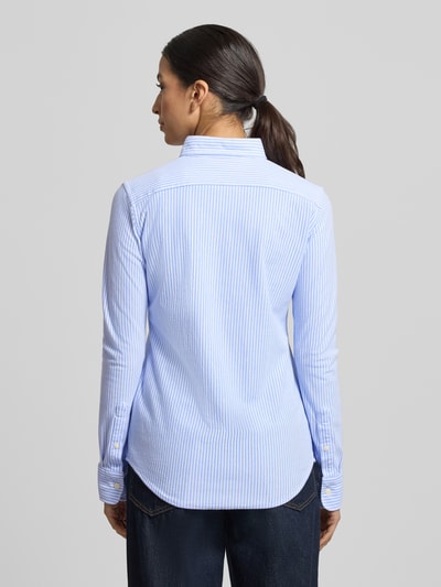 Polo Ralph Lauren Regular Fit Hemdbluse aus reiner Baumwolle Modell 'HEIDI' Hellblau 5