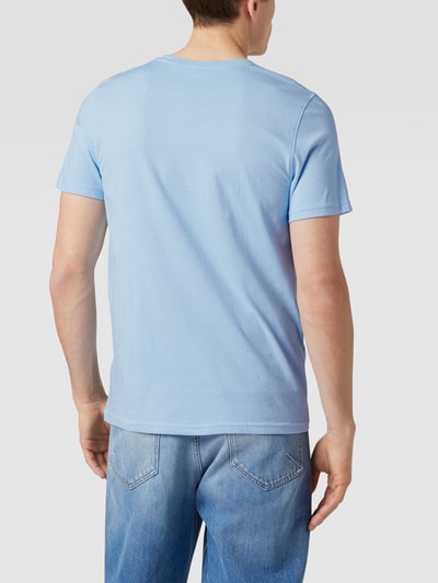 MCNEAL T-Shirt mit Label-Applikation Bleu Melange 5