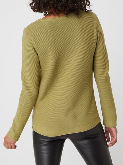 Tom Tailor Pullover mit Streifenmuster  Oliv 5