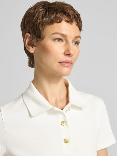 Tommy Hilfiger Slim Fit Poloshirt aus reiner Baumwolle Ecru 3