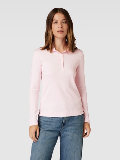 Christian Berg Woman Longsleeve mit Polokragen Hellrosa 4