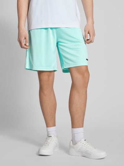 REVIEW Shorts met elastische band Turquoise - 4