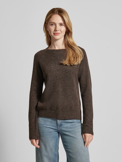 Vero Moda Langärmeliger Strickpullover Modell 'DOFFY' Mittelbraun 4