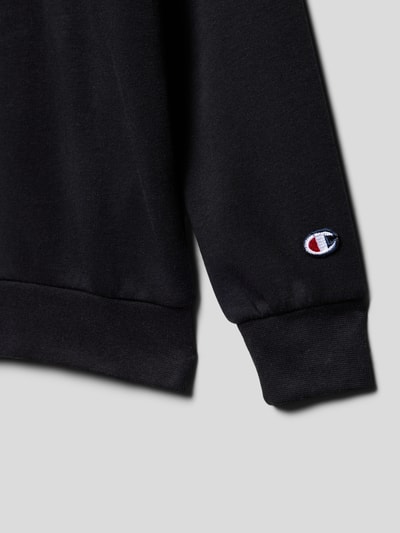 CHAMPION Sweatshirt mit Logo-Stitchings Black 2