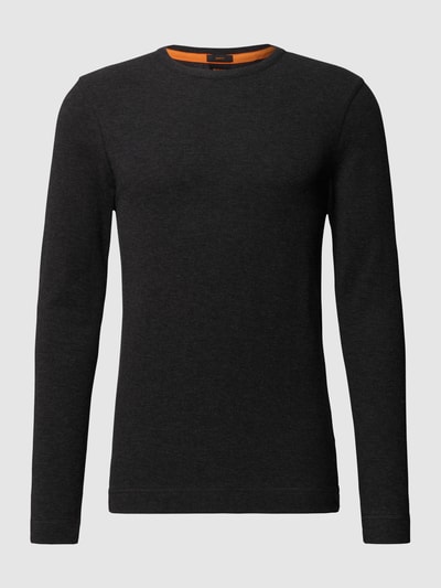 BOSS Orange Longsleeve im Slim Fit Modell 'Tempest' Black 2