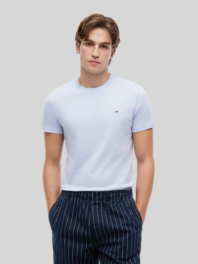 Tommy Jeans T-shirty o kroju slim fit z czystej bawełny w zestawie 2 szt. Jasnoniebieski 4