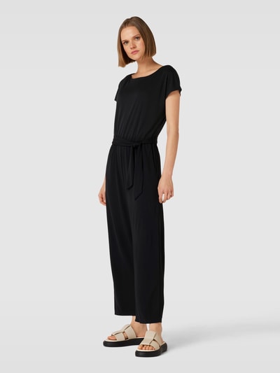 Jake*s Collection Jumpsuit mit Bindegürtel Black 1