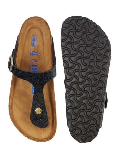 Birkenstock Zehentrenner 'Gizeh' mit Glitter-Effekt Black 4